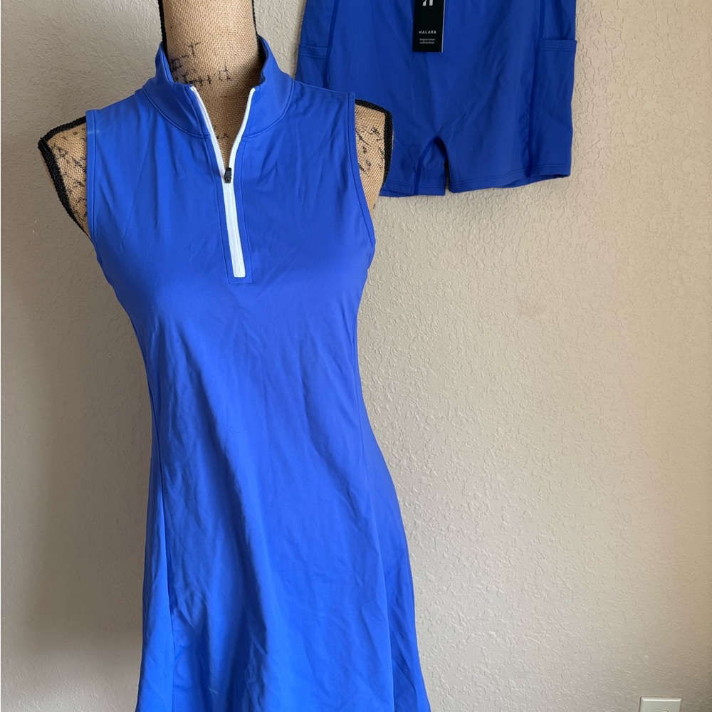 HALARA Women's Mini Dress in Vibrant Blue